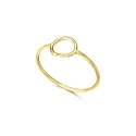Anillo LeCarré Mujer Oro Amarillo Circulo Liso GA035OA