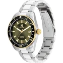 Reloj Tommy Hilfiger TH85 Automatic Plateado y Verde Hombre 1792155