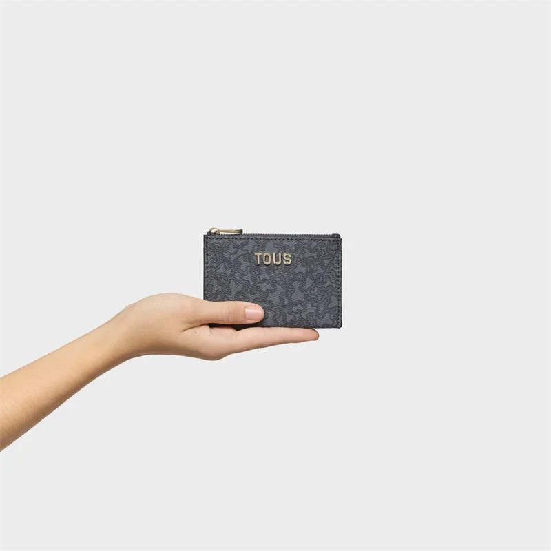 Monedero Tarjetero TOUS Kaos Mini Lines Gris Oscuro 2002184248