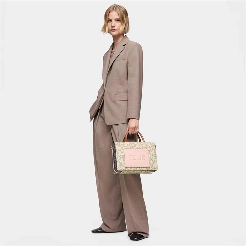 Bolso Shopper Amaya TOUS  Kaos Icon Beige Mediano 2002188201