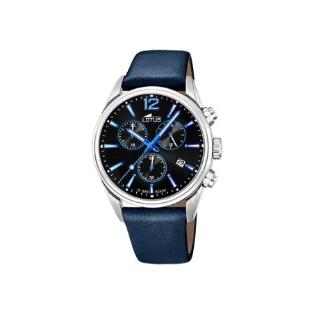Reloj Lotus Chrono Azul y Negro Cronógrafo Hombre 18691/6