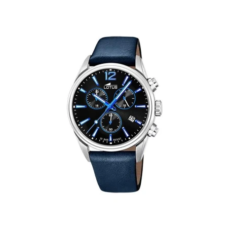 Reloj Lotus Chrono Azul y Negro Cronógrafo Hombre 18691/6