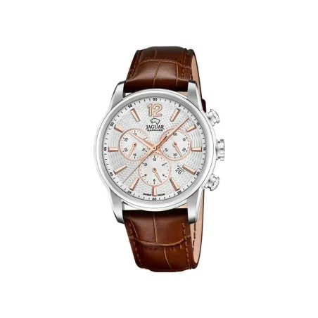 Reloj Jaguar Acamar Plateado y Marrón Cronógrafo J968/1