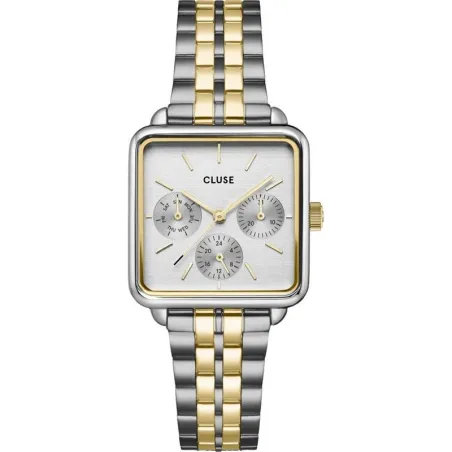 Reloj Cluse La Tétragone Plateado y Dorado Multifunción Mujer CW13803