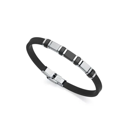 Pulsera Viceroy Fashion Heat Hombre Silicona negra Acero Inoxidable 14009P01010