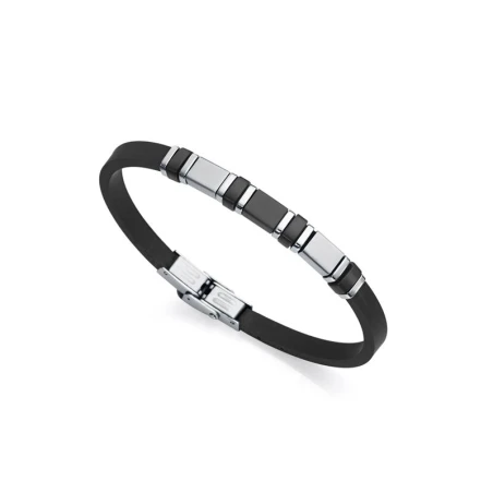 Pulsera Viceroy Fashion Heat Hombre Silicona negra Acero Inoxidable 14009P01010