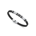 Pulsera Viceroy Fashion Heat Hombre Silicona negra Acero Inoxidable 14009P01010