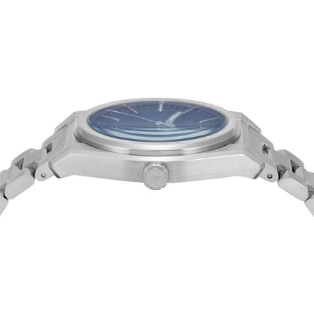 Reloj Armani Federico Plateado y Azul Analógico AR11620