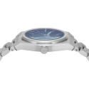 Reloj Armani Federico Plateado y Azul Analógico AR11620