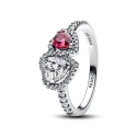 Anillo Pandora Corazones Halo Brillante 193662C01