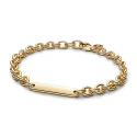 Pulsera Pandora Eslabones Barra Grabable Baño Oro 569523C00