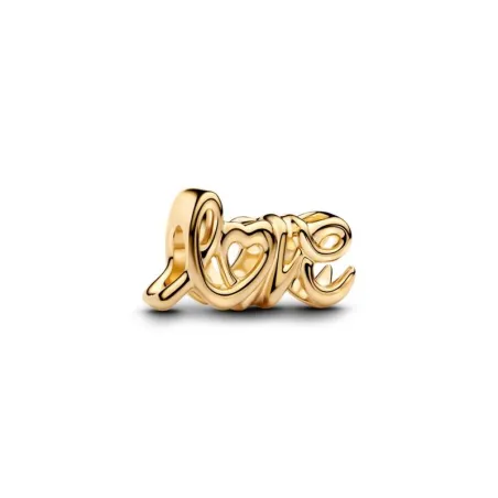 Charm Love Escrito a Mano Baño Oro 763055C00