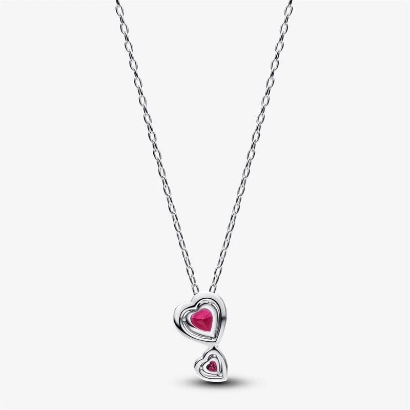 Gargantilla Pandora Halo Rojo Corazones 393658C01