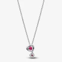 Gargantilla Pandora Halo Rojo Corazones 393658C01
