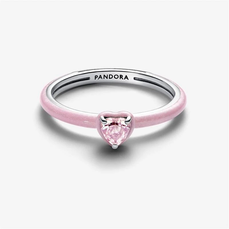 Anillo Pandora Me Corazón Chakra Rosa 193088C02