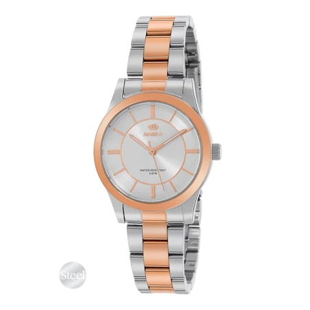 Reloj Marea Trendy Plateado y Rosado Analógico Mujer B41331/10