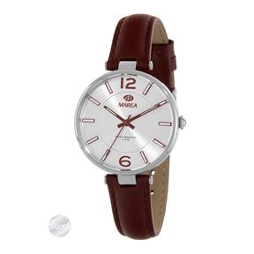 Reloj Marea Plateado y Burdeos Analógico Mujer B54269/2