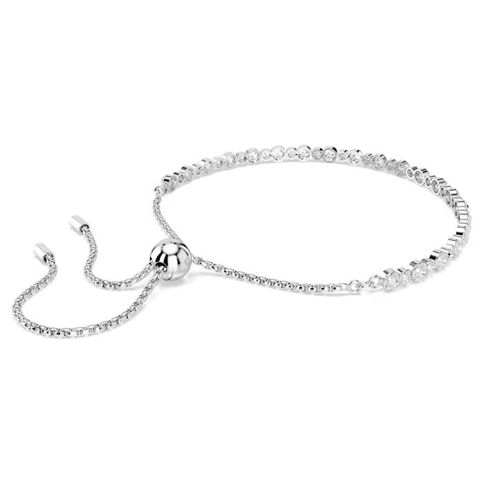 Pulsera Swarovski Matrix Baño Rodio y Cristales Blancos 5677813