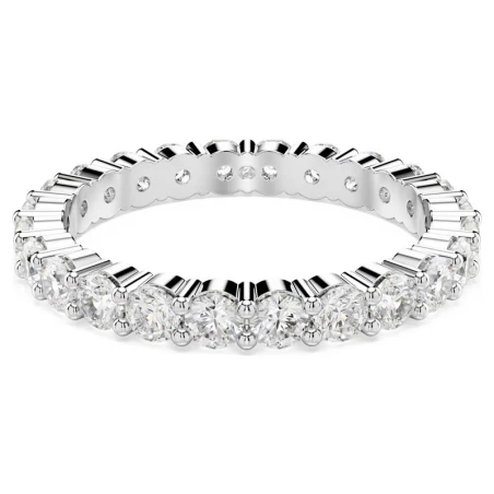 Anillo Swarovski Matrix Vitore Baño Rodio y Cristales Blancos 5705603