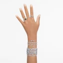 Anillo Swarovski Matrix Vitore Baño Rodio y Cristales Blancos 5705603