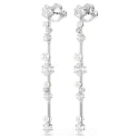 Pendientes Swarovski Constella Baño Rodio, Cristales Blancos y Perlas 5705614