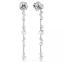Pendientes Swarovski Constella Baño Rodio, Cristales Blancos y Perlas 5705614