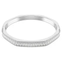 Brazalete Swarovski Matrix Baño Rodio y Cristales Blancos Baguette 5705784
