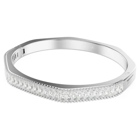 Brazalete Swarovski Matrix Baño Rodio y Cristales Blancos Baguette 5705784