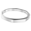 Brazalete Swarovski Matrix Baño Rodio y Cristales Blancos Baguette 5705784
