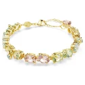 Pulsera Swarovski Gema Baño Oro y Cristales Multicolor 5705808