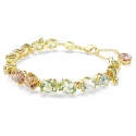 Pulsera Swarovski Gema Baño Oro y Cristales Multicolor 5705808