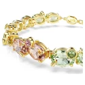 Pulsera Swarovski Gema Baño Oro y Cristales Multicolor 5705808