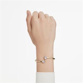 Brazalete Swarovski Imber Baño Oro y Cristales Blancos 5714315 2