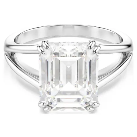 Anillo Swarovski Stilla Baño Rodio y Cristal Blanco 5717880