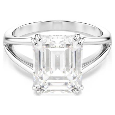 Anillo Swarovski Stilla Baño Rodio y Cristal Blanco 5717880