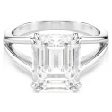 Anillo Swarovski Stilla Baño Rodio y Cristal Blanco 5717880