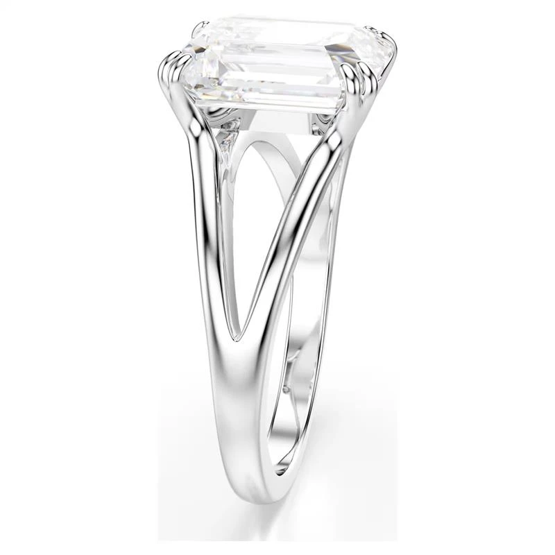 Anillo Swarovski Stilla Baño Rodio y Cristal Blanco 5717880
