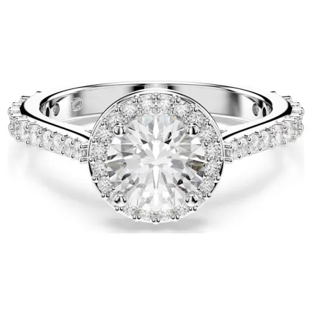 Anillo Swarovski Una Angelic Baño Rodio y Cristales Blancos 5717930