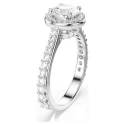 Anillo Swarovski Una Angelic Baño Rodio y Cristales Blancos 5717930