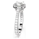 Anillo Swarovski Una Angelic Baño Rodio y Cristales Blancos 5717930