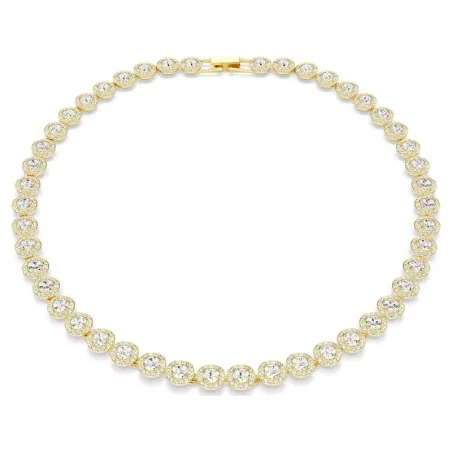 Collar Swarovski Una Angelic Baño Oro y Cristales Blancos 5720505