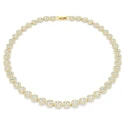 Collar Swarovski Una Angelic Baño Oro y Cristales Blancos 5720505