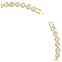 Collar Swarovski Una Angelic Baño Oro y Cristales Blancos 5720505