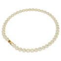 Collar Swarovski Una Angelic Baño Oro y Cristales Blancos 5720505