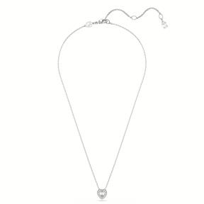 Gargantilla Swarovski Angelic Corazón Baño Rodio y Cristales Blancos 5720852 2