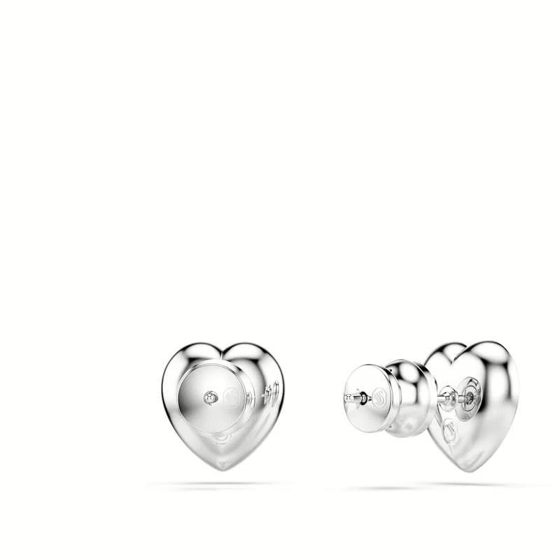 Pendientes Swarovski Angelic Corazón Baño Rodio y Cristales Blancos 5720859