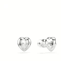 Pendientes Swarovski Angelic Corazón Baño Rodio y Cristales Blancos 5720859