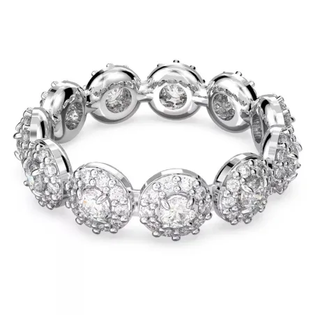Anillo Swarovski Una Angelic Baño Rodio y Cristales Blancos 5636268