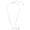 Conjunto Gargantilla y Pendientes Swarovski Mesmera Baño Rodio y Cristales Blancos 5665829