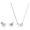 Conjunto Gargantilla y Pendientes Swarovski Mesmera Baño Rodio y Cristales Blancos 5665829